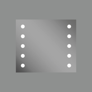 Oglinda Iluminata Hollywood, Touch, Led, 2x11W, IP 44, Latime 700mm x Lungime 8000/1100mm
